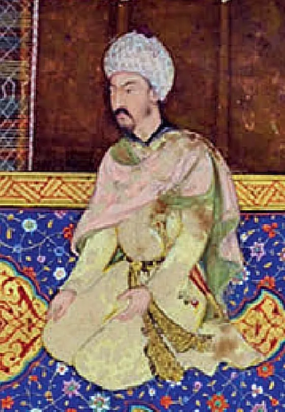 Zahiriddin Muhammad Bobur, «Boburnoma» miniaturasi (1598)